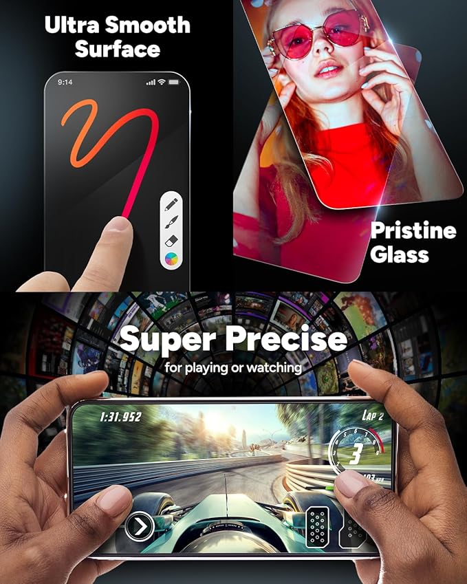 ZAGG Glass Elite Anti-Glare iPhone 15 Plus Screen Protector - 5X Stronger with Reinforced Edges, Scratch & Smudge-Resistant Surface, Matte Finish, InvisibleShield, Easy to Install